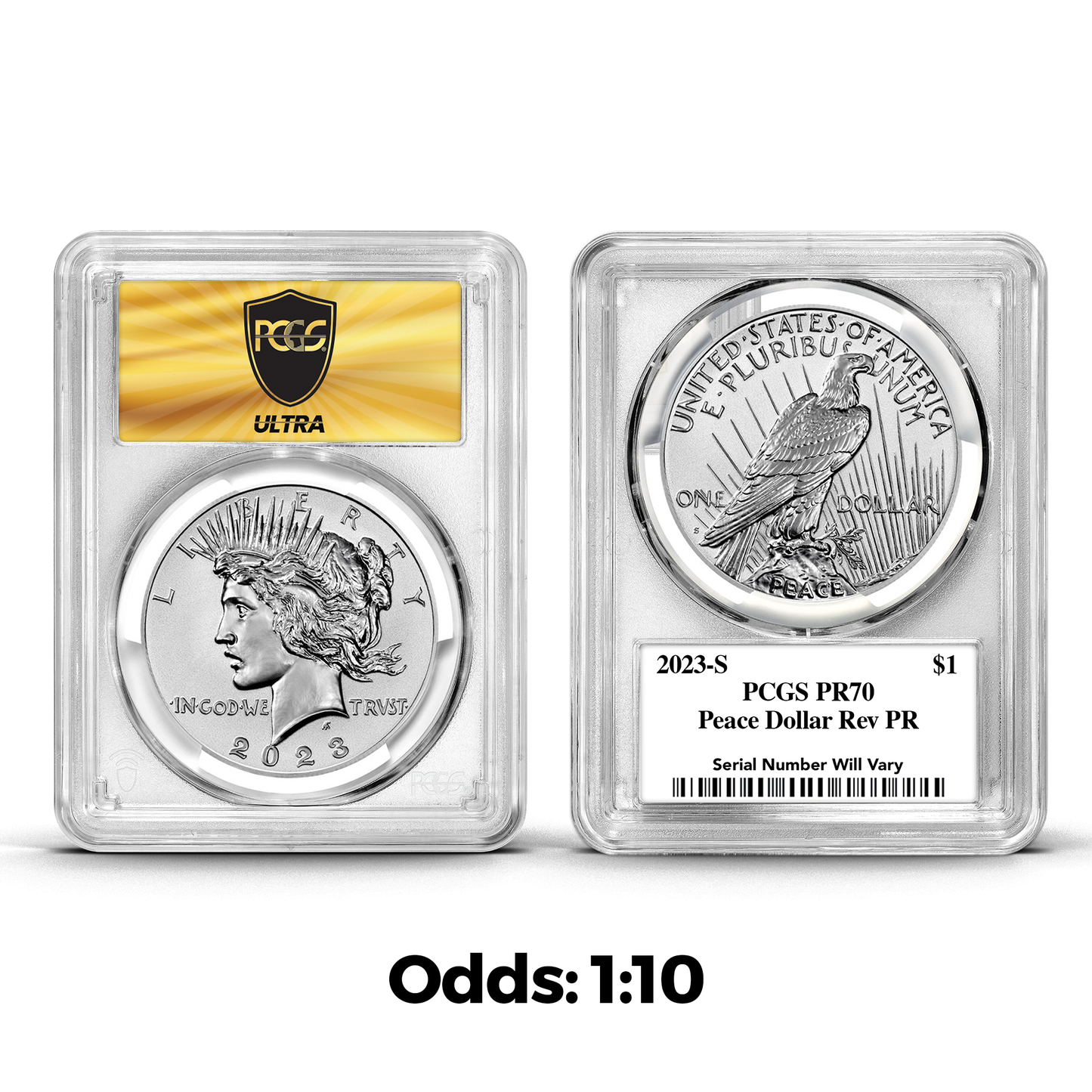 2023 Morgan or Peace Dollar PCGS Reverse PR70 UltraBreaks Pack