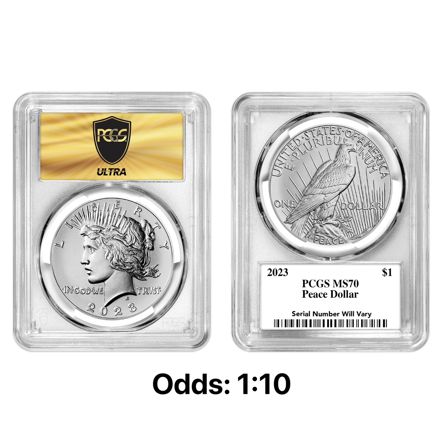 2023 Morgan or Peace Dollar PCGS MS70 Ultrabreaks Pack