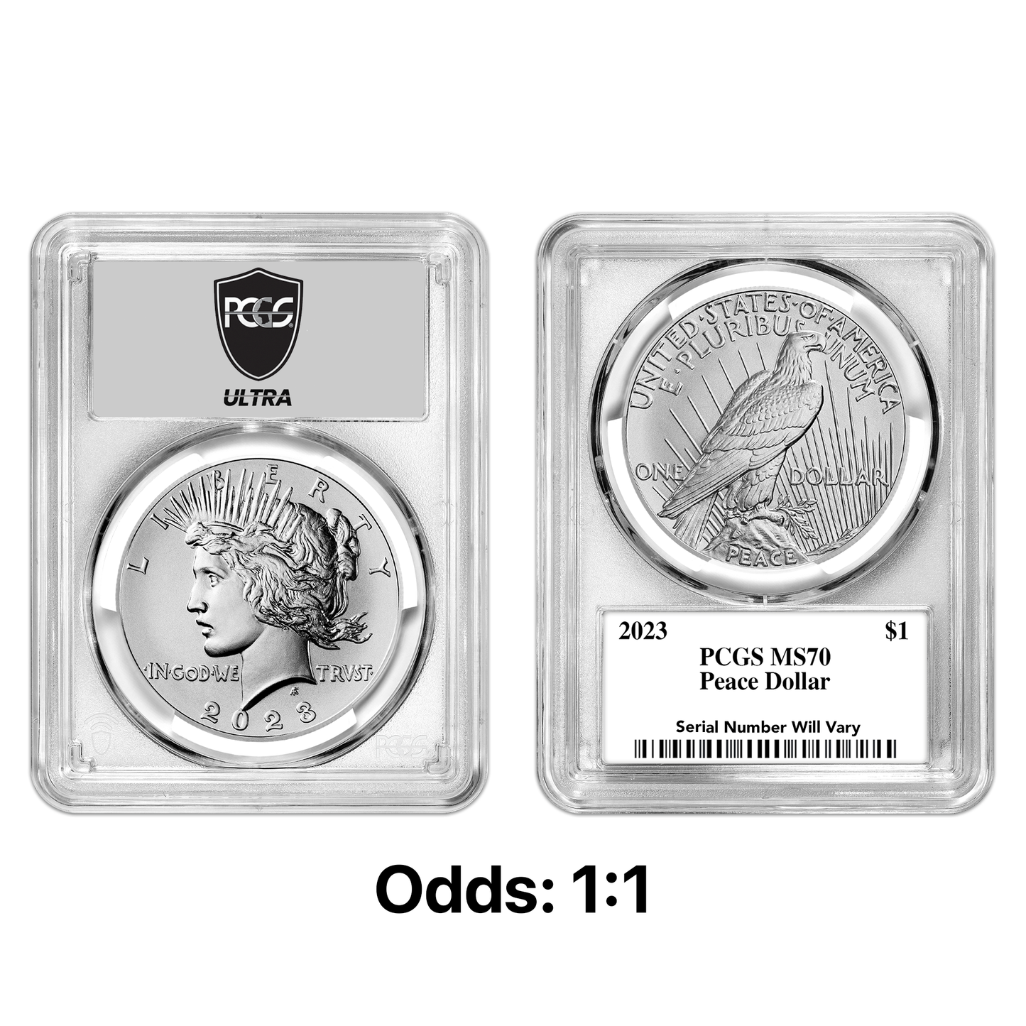 2023 Morgan or Peace Dollar PCGS MS70 Ultrabreaks Pack