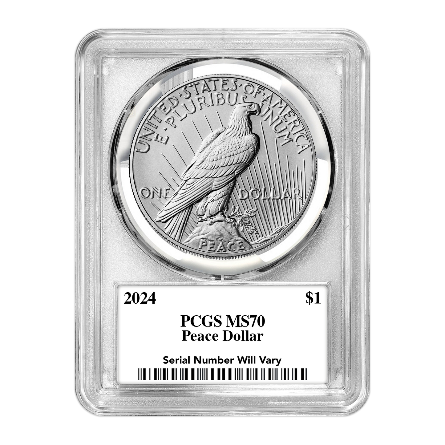 UltraBreaks Silver Dollar Legends: featuring 2024 Morgan or Peace Dollar PCGS MS70 & Chase Coins