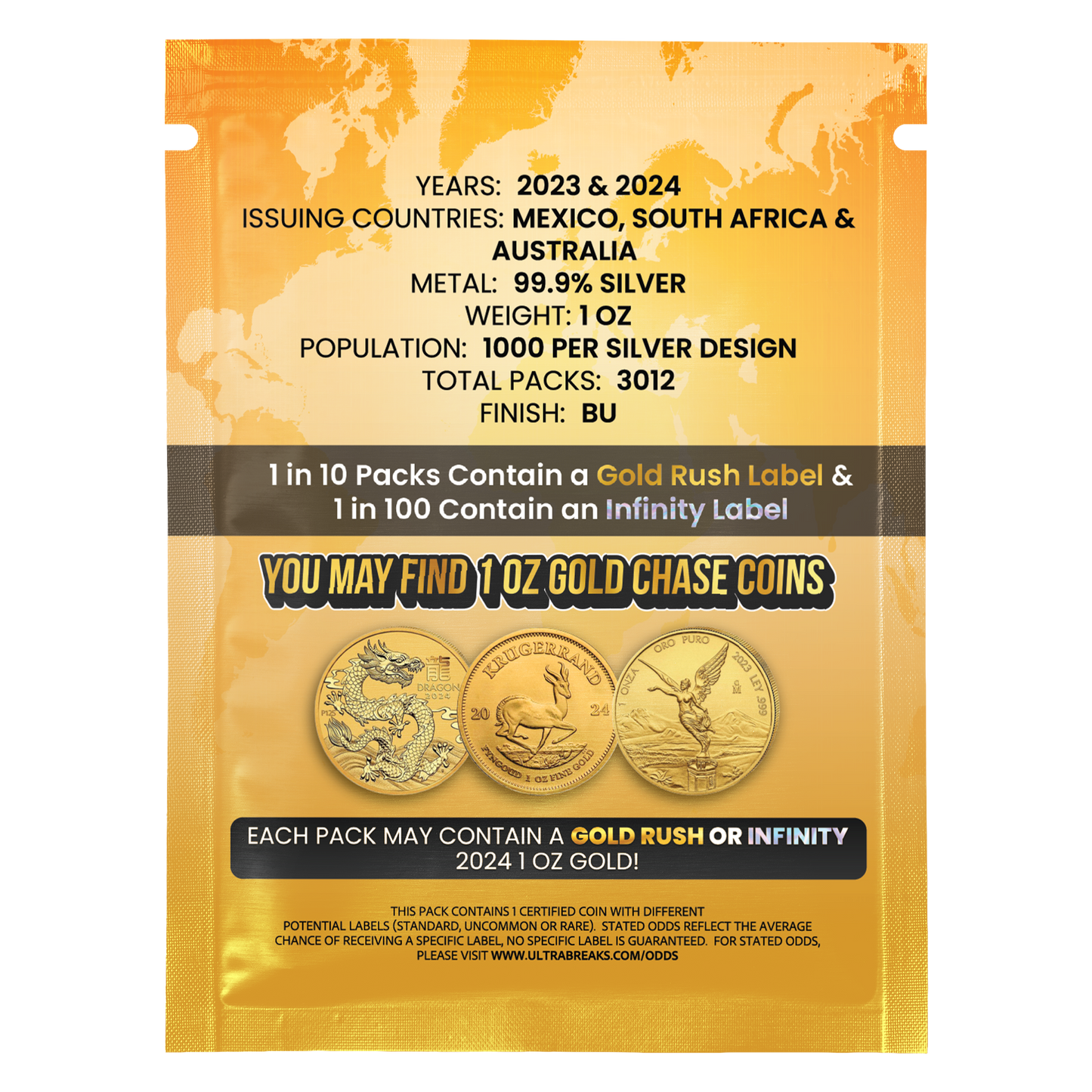 UltraBreaks Around the World: featuring 1 oz Silver MS70 & Gold Chase Coins