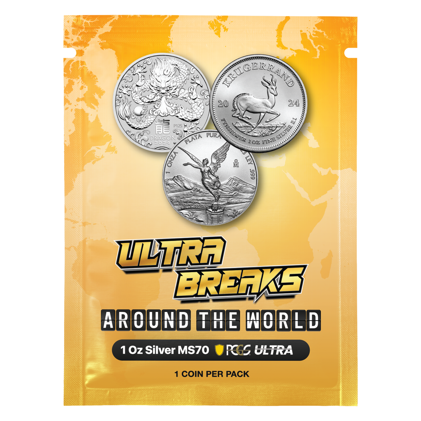 UltraBreaks Around the World: featuring 1 oz Silver MS70 & Gold Chase Coins