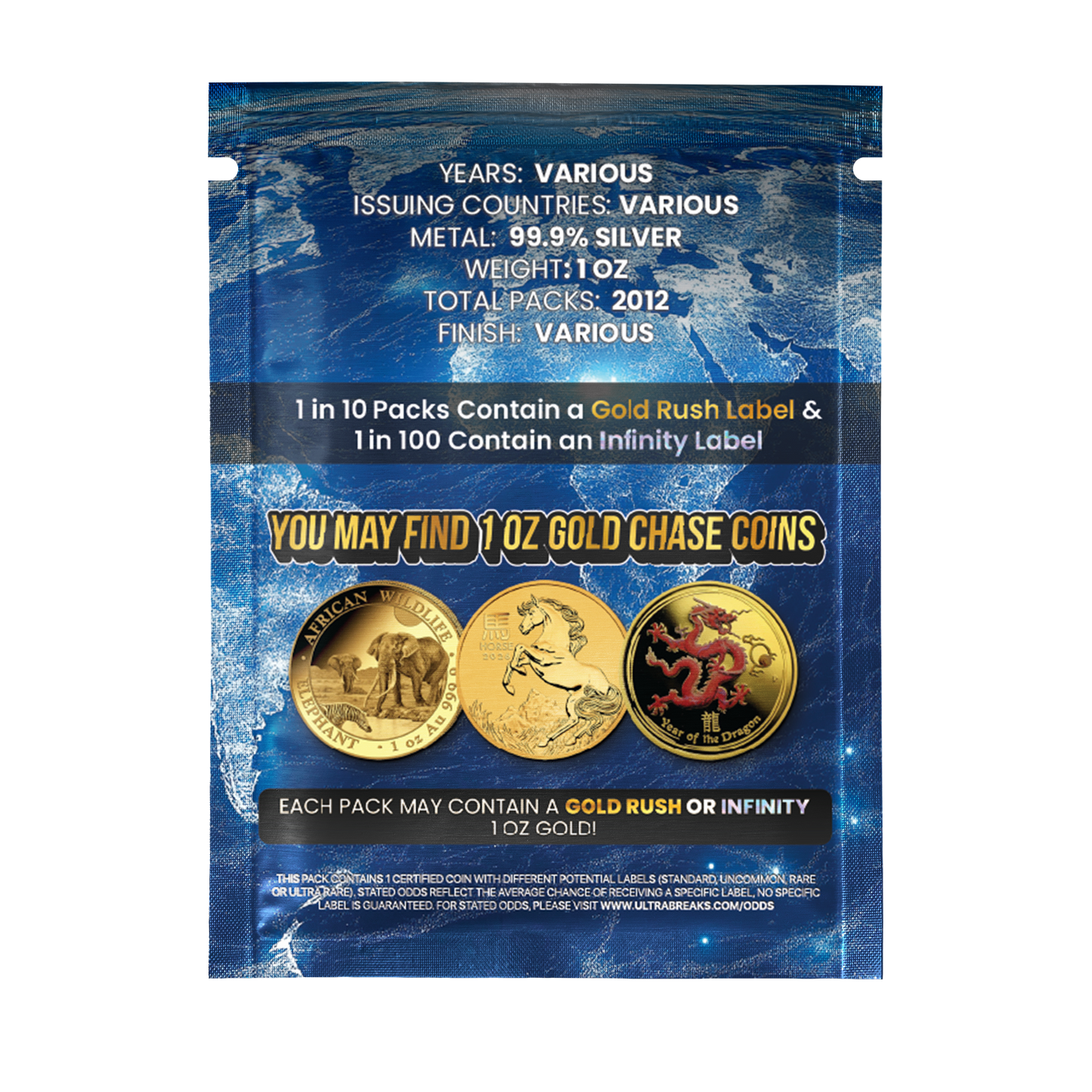 UltraBreaks Around the World III: NGC Graded Global 1oz Silver Packs