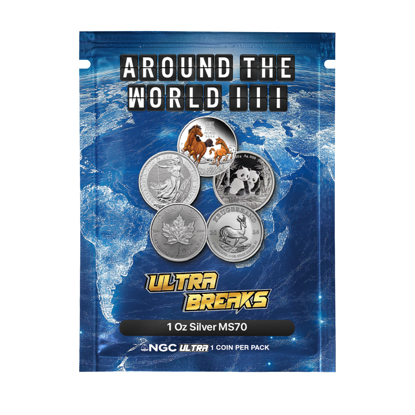 UltraBreaks Around the World III: NGC Graded Global 1oz Silver Packs