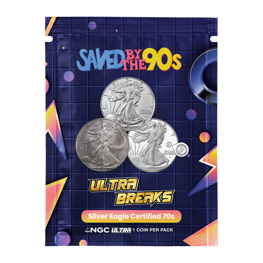 UltraBreaks Saved by the 90s Silver Eagle NGC Certified