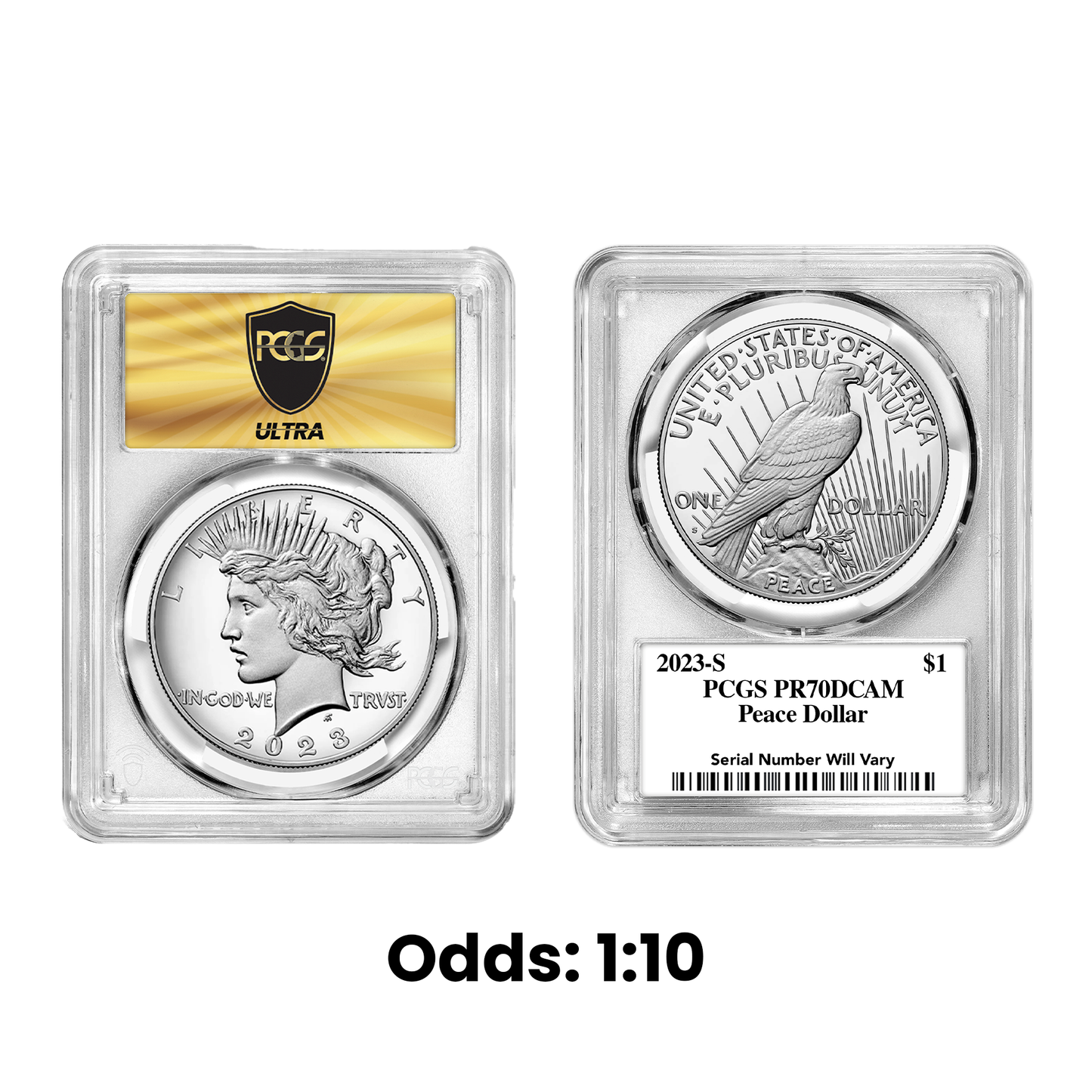 2023 Morgan or Peace Dollar PCGS PR70 Ultrabreaks Pack