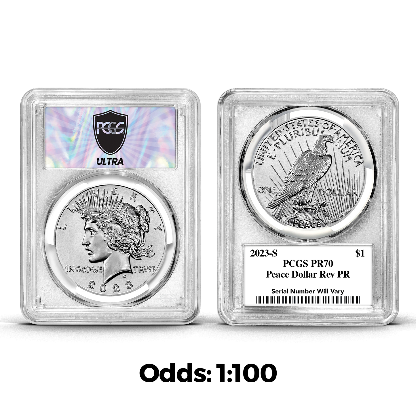 2023 Morgan or Peace Dollar PCGS Reverse PR70 UltraBreaks Pack