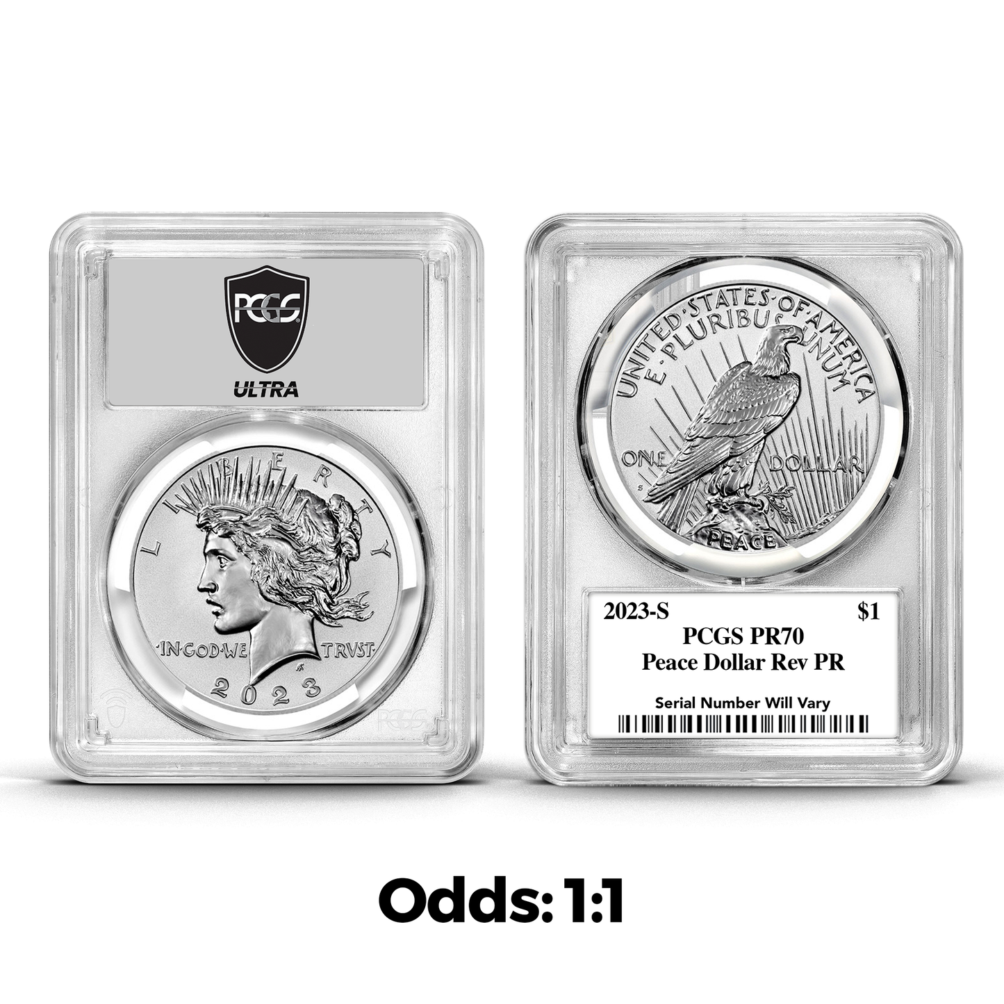 2023 Morgan or Peace Dollar PCGS Reverse PR70 UltraBreaks Pack