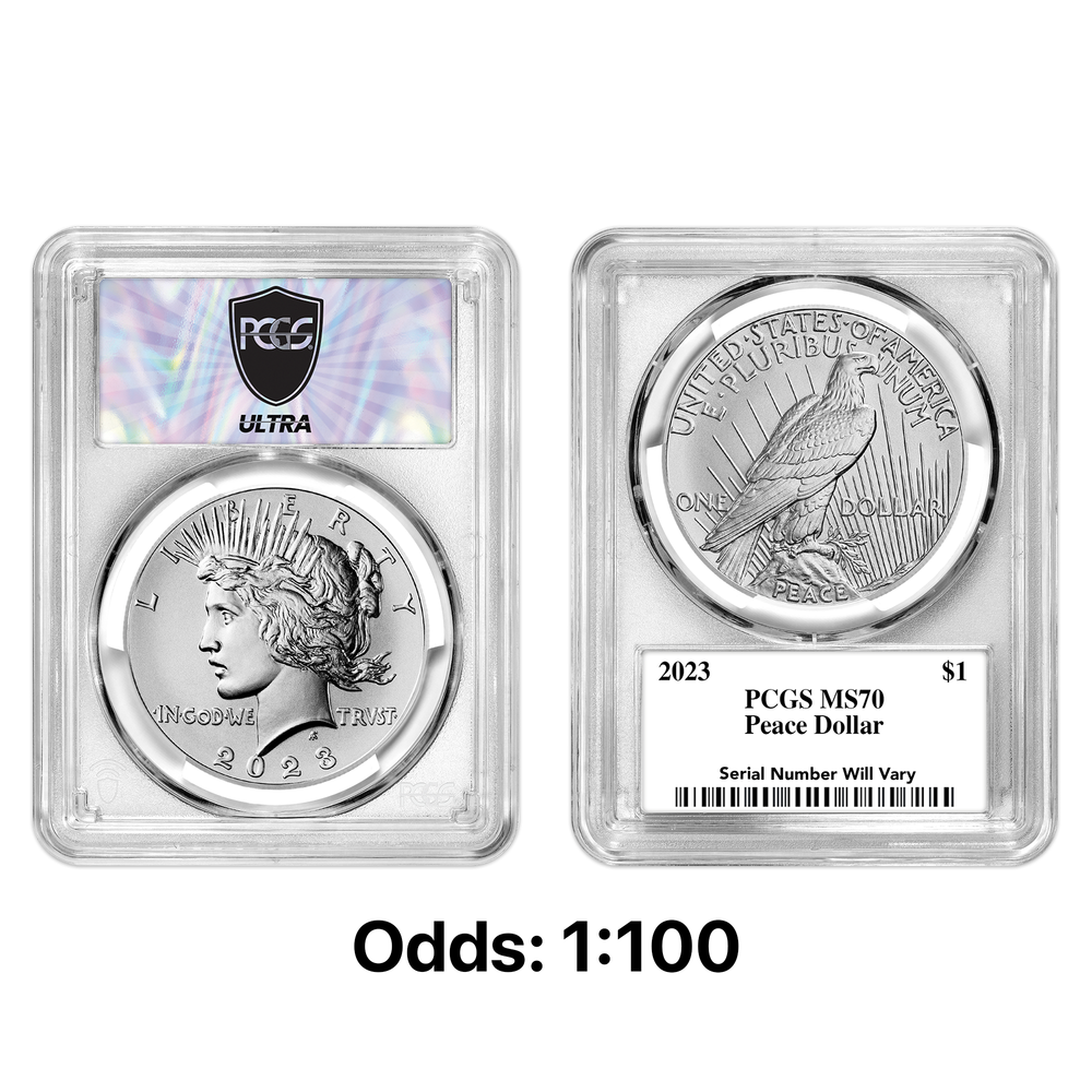 2023 Morgan or Peace Dollar PCGS MS70 Ultrabreaks Pack – UltraBreaks