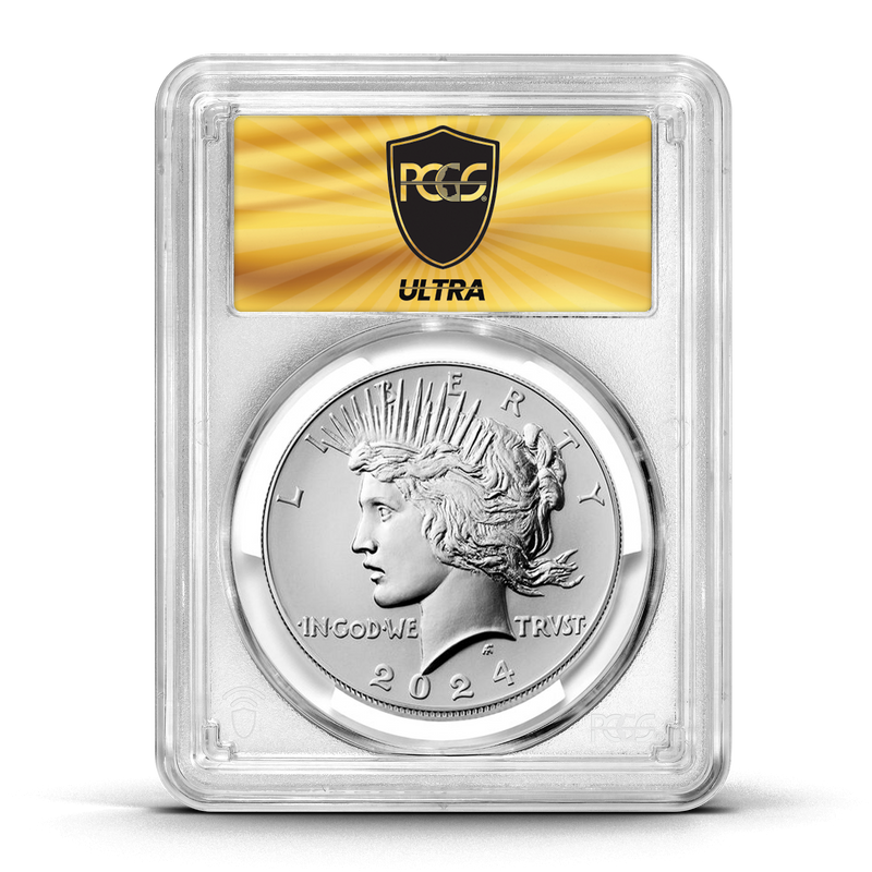 UltraBreaks Silver Dollar Legends: featuring 2024 Morgan or Peace Dollar PCGS MS70 & Chase Coins