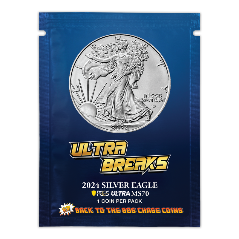 2024 Silver Eagle PCGS MS70 Back To The 80s UltraBreaks Pack
