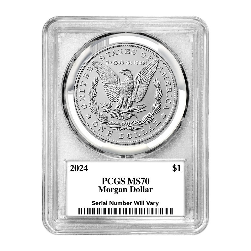 UltraBreaks Silver Dollar Legends: featuring 2024 Morgan or Peace Dollar PCGS MS70 & Chase Coins