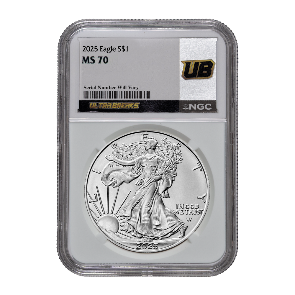 激レア　ポルトガル１００レイス銀貨【マヌエル２世１９０９年】NGC鑑定 UltraBreaks Saved By The 90s | NGC MS70 Silver Eagles & 90s Gold