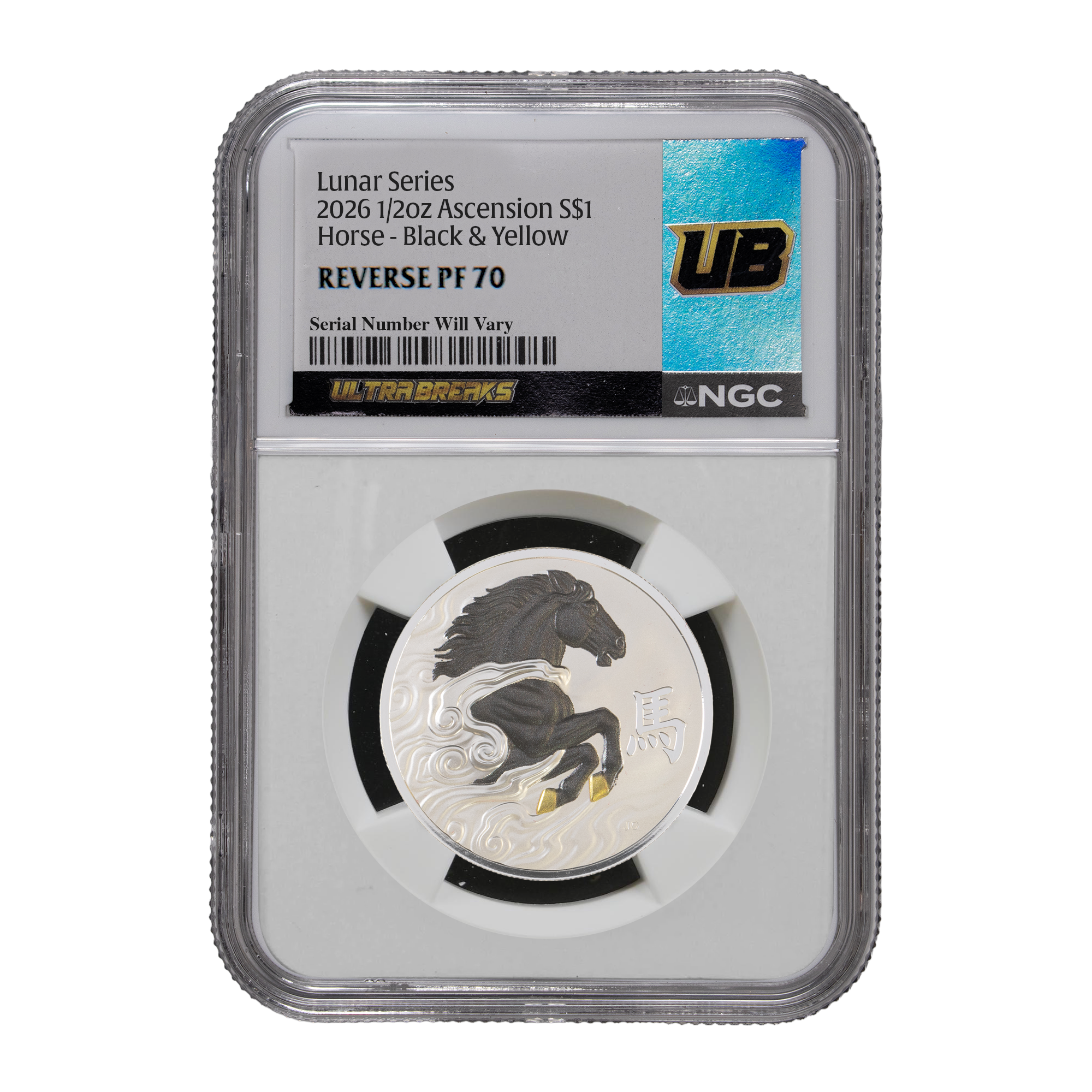Equinox Auf Wiedersehen スラッシュメタル オリジナル UltraBreaks Year of the Horse MS70 | Commonwealth Mint Exclusive