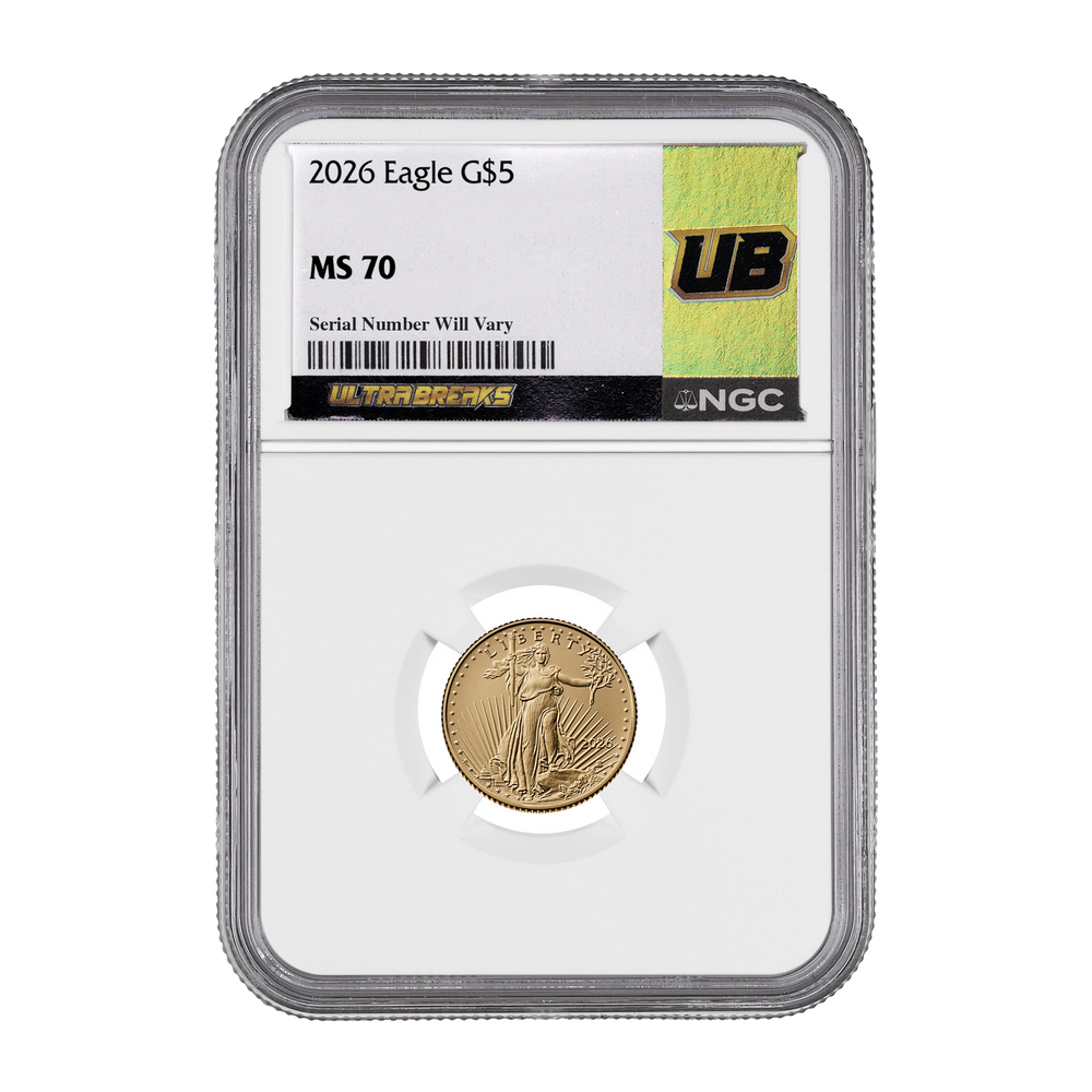 UltraBreaks Goldmine IV Small Gold Edition | MS70 Gold Eagle