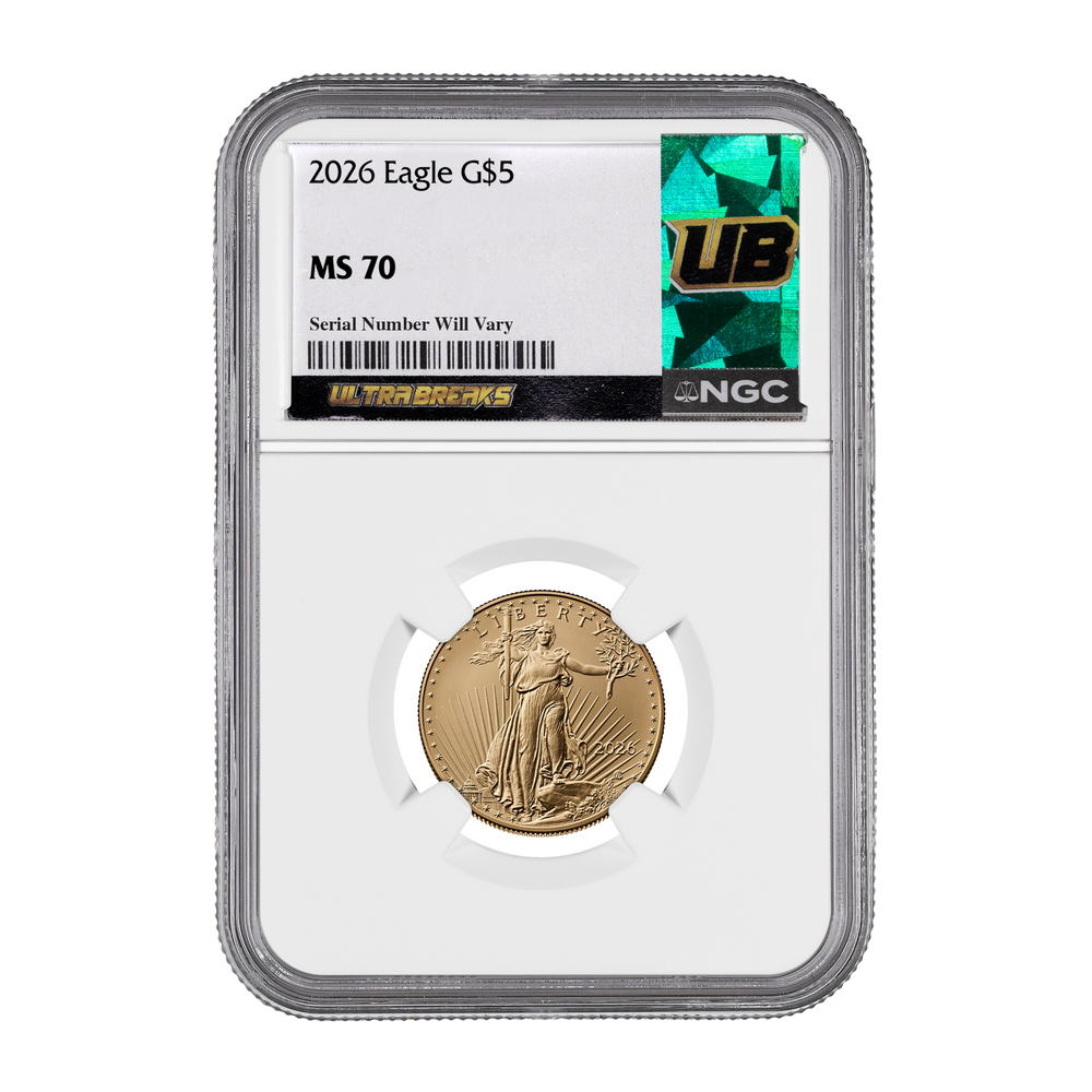 UltraBreaks Goldmine IV Small Gold Edition | MS70 Gold Eagle