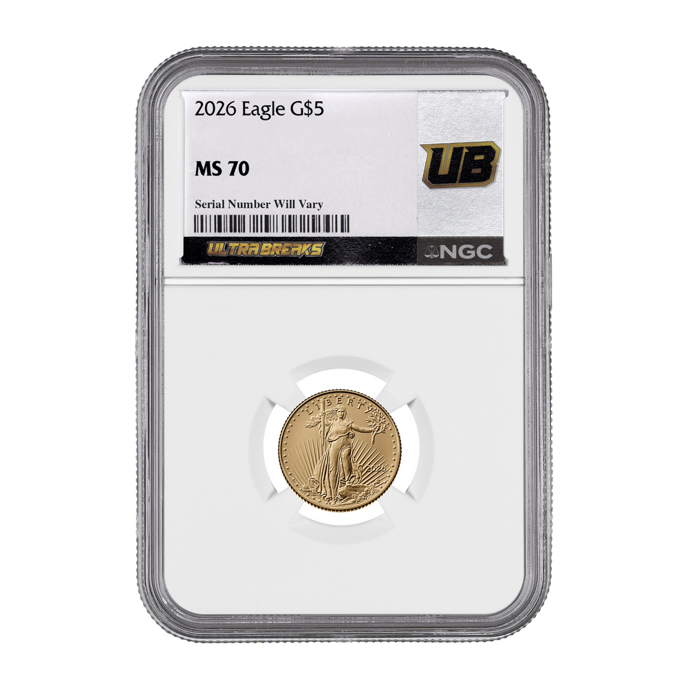 UltraBreaks Goldmine IV Small Gold Edition | MS70 Gold Eagle