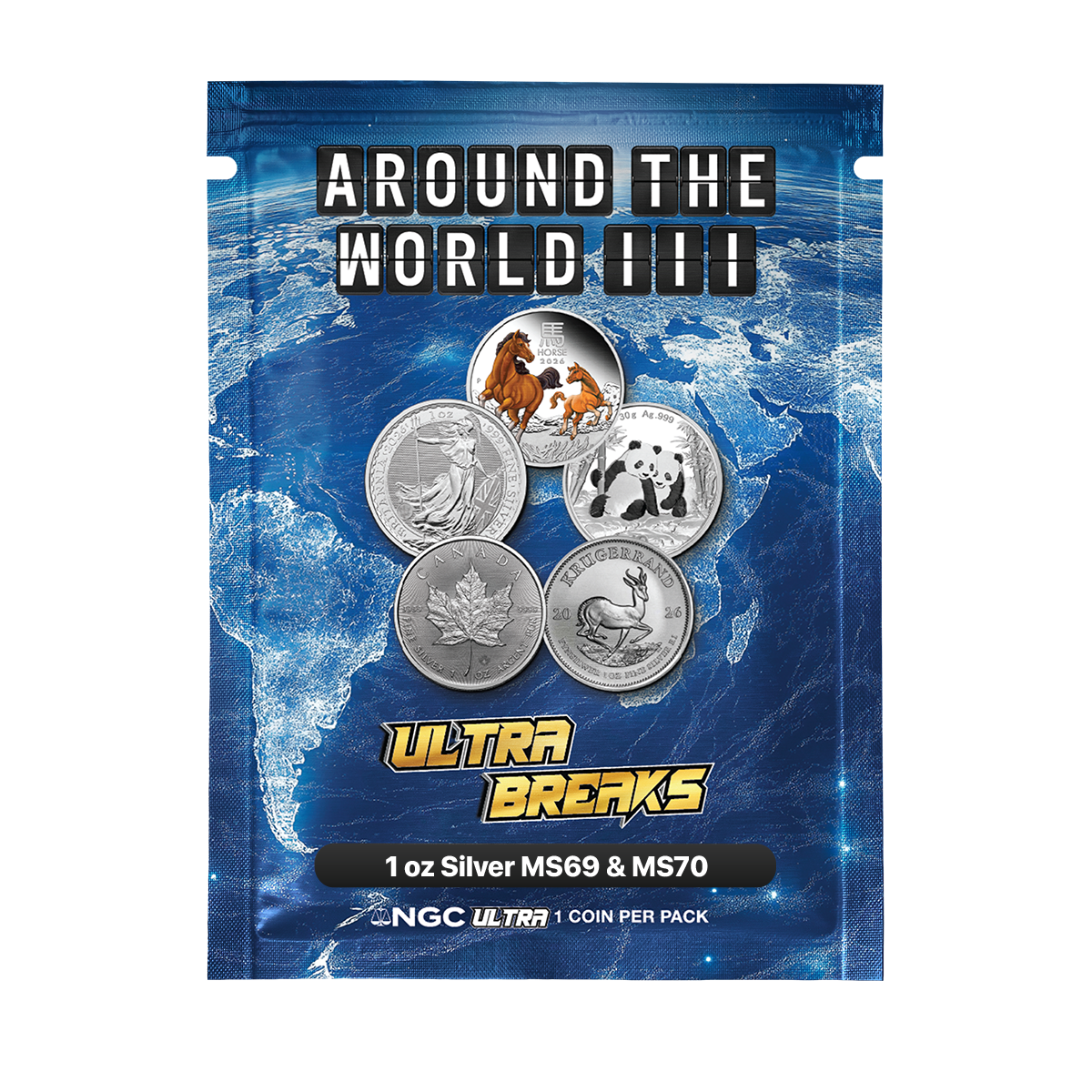 UltraBreaks Around the World III: NGC Graded Global 1oz Silver Packs