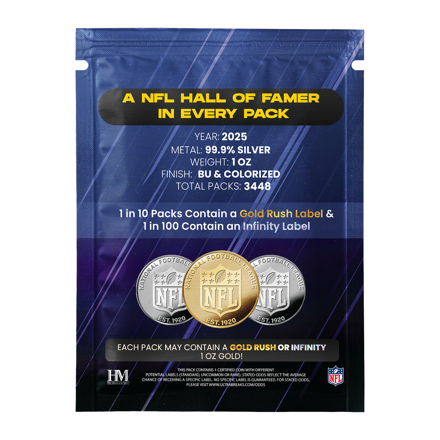 UltraBreaks x Celebrity Mint: NFL Hall of Fame Silver Series