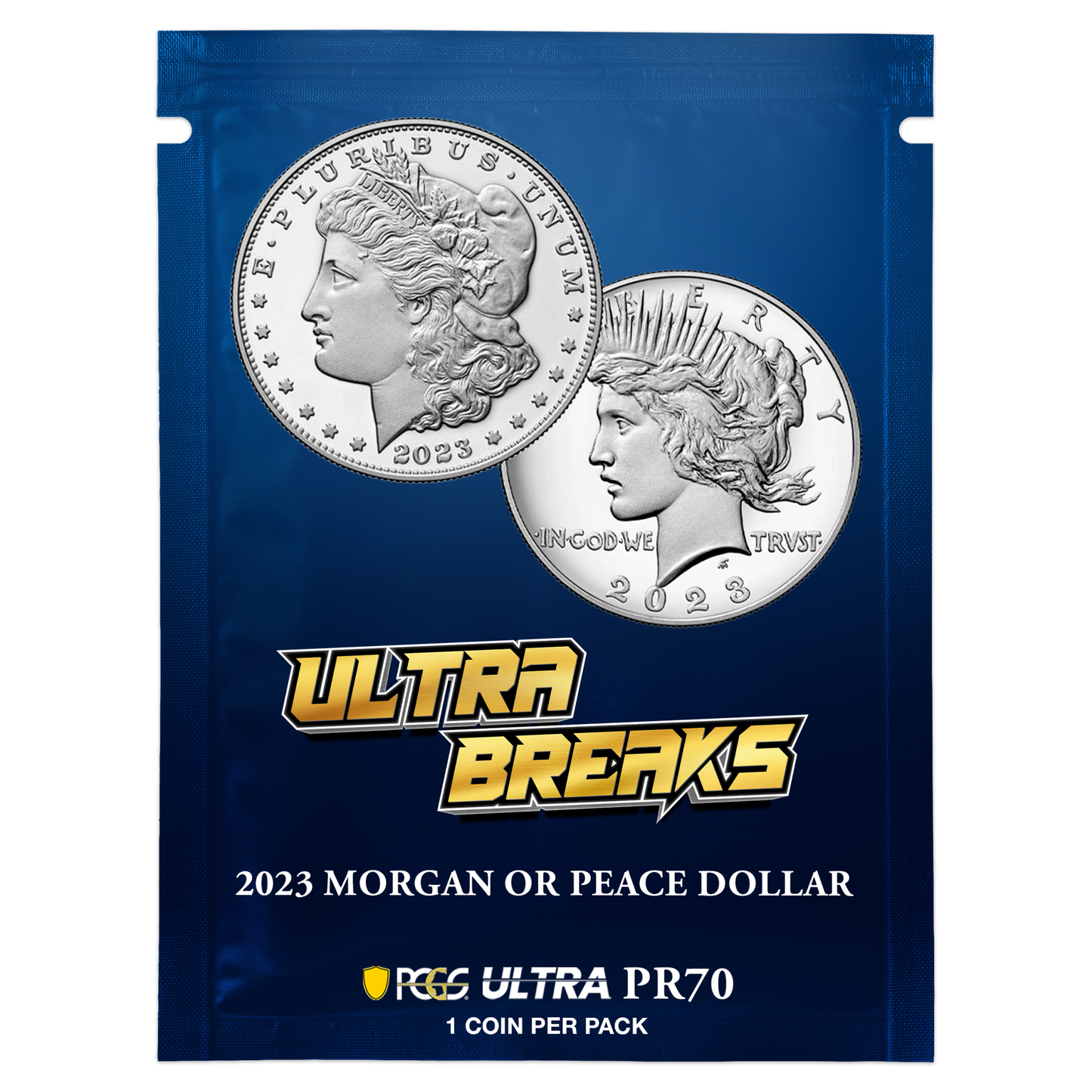 2023 Morgan or Peace Dollar PCGS PR70 Ultrabreaks Pack