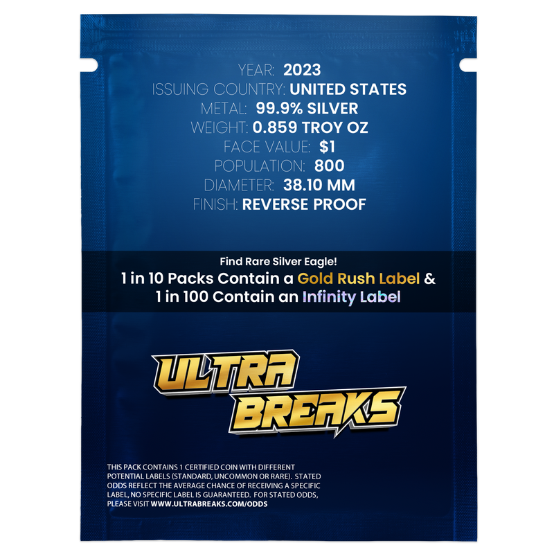 2023 Morgan or Peace Dollar PCGS Reverse PR70 UltraBreaks Pack