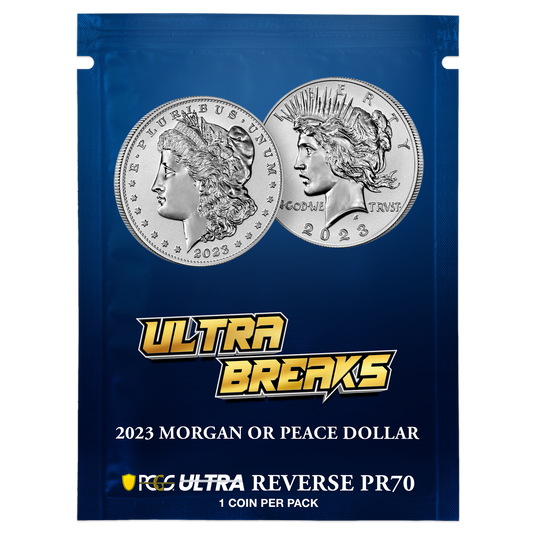 2023 Morgan or Peace Dollar PCGS Reverse PR70 UltraBreaks Pack