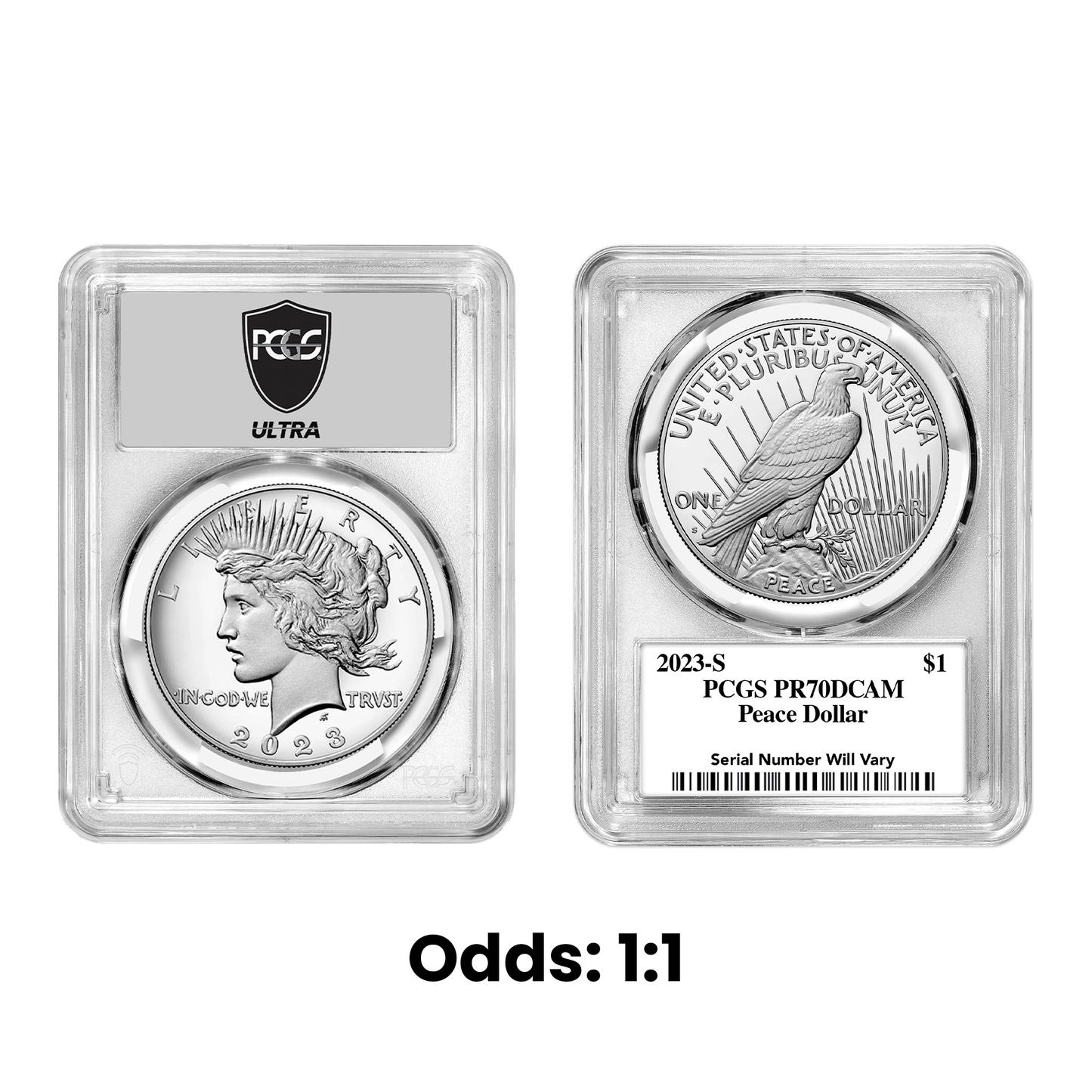2023 Morgan or Peace Dollar PCGS PR70 Ultrabreaks Pack