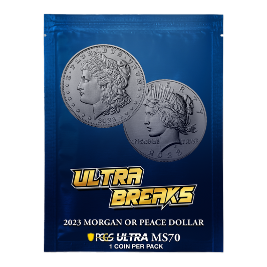 2023 Morgan or Peace Dollar PCGS MS70 Ultrabreaks Pack