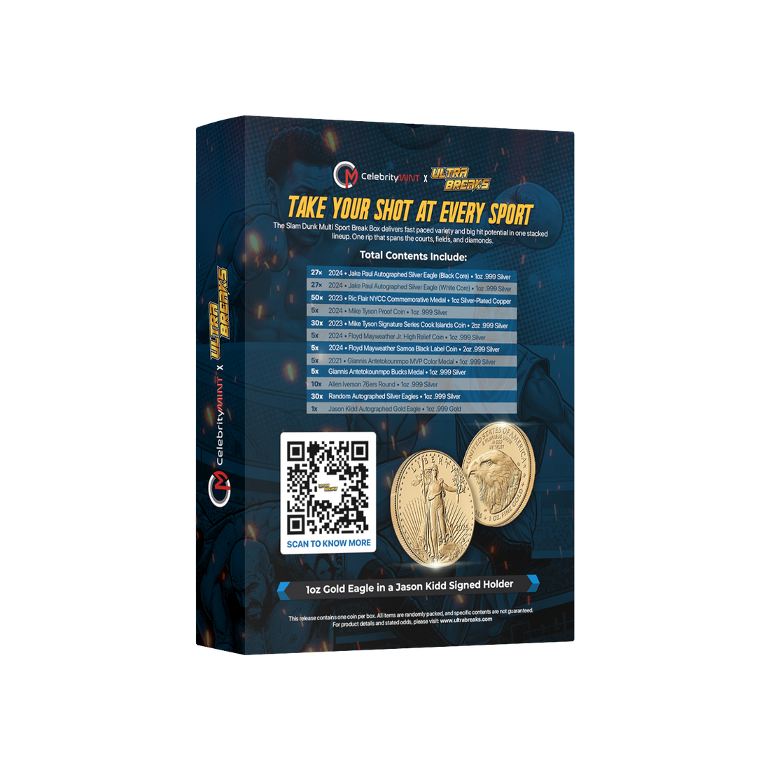 UltraBreaks Slam Dunk Multi Sport Break Box 2 | Gold & Silver Chase Box