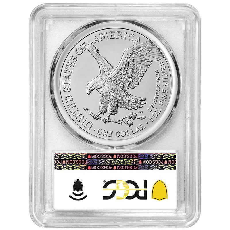 2024-(P) Silver Eagle Dollar Star Privy - PCGS MS70 FDOI